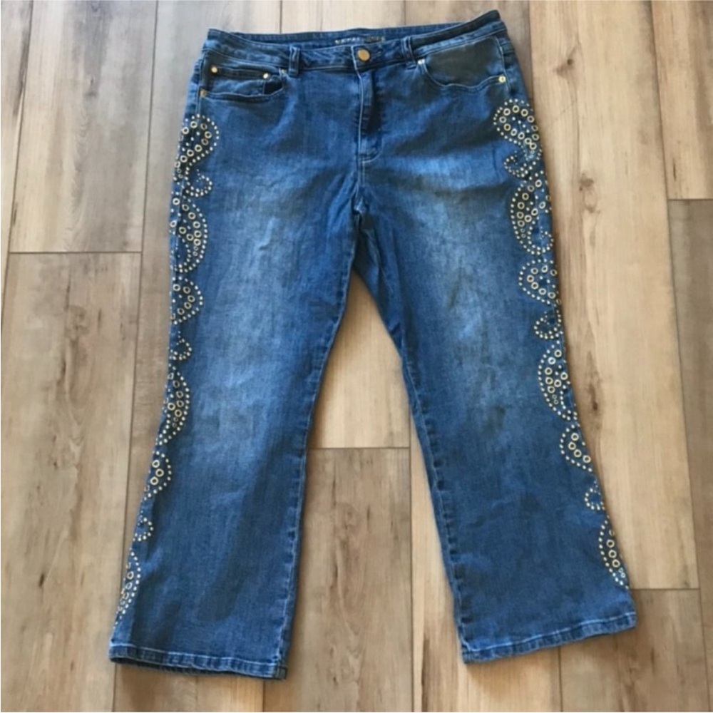 Michael Kors Gold Studded Jeans!!
